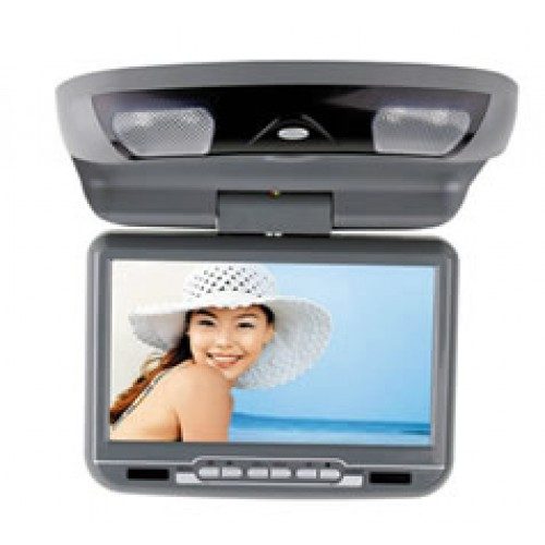 9" Wide Screen LCD 360° Swivel Flip Down Monitor With Built-In DVD Player - DV1028