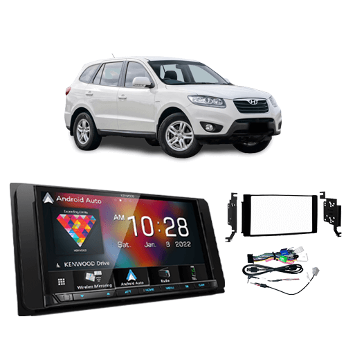 Car Stereo Upgrade kit for Hyundai Santa Fe 2009-2012 CM – Black Facia