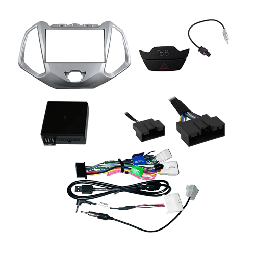 CTKFD62 Double Din Car Stereo Fascia & Steering Wheel Kit for Ford Ecosport 2013