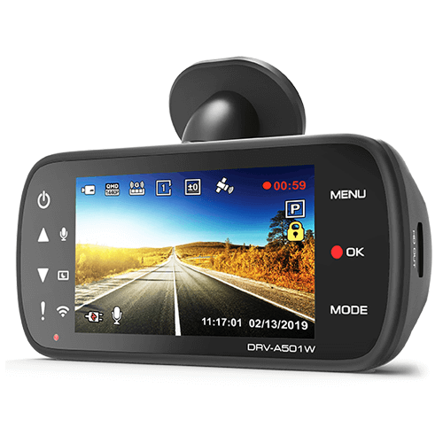 Front & Rear Camera Package 2 Channel Front and Rear Dashboard Camera 3” Screen 1440P Recording, Wi-Fi, GPS & Quick Release Mount