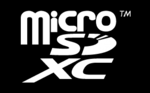 Supports micro SDXC/SDHC