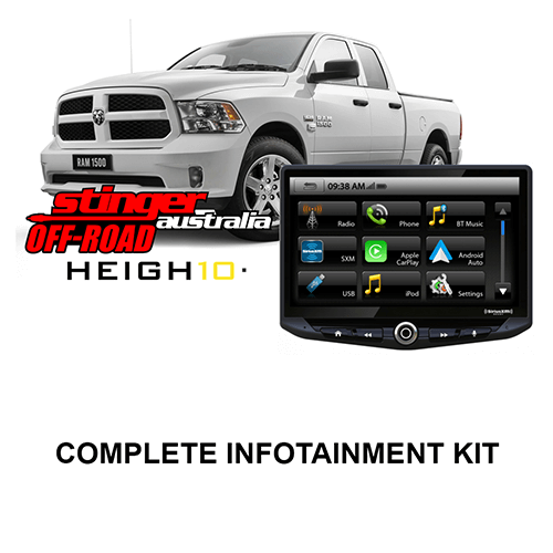Dodge Ram Truck 2013-2020 4TH GEN Stinger HEIGH10 Infotainment Kit