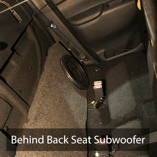 Behind-back-seat-subwoofer