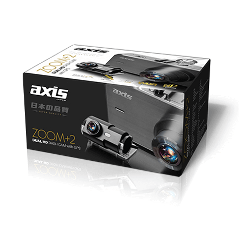 AXIS ZOOM+2 HD Camera Dash Cam DVR with GPS