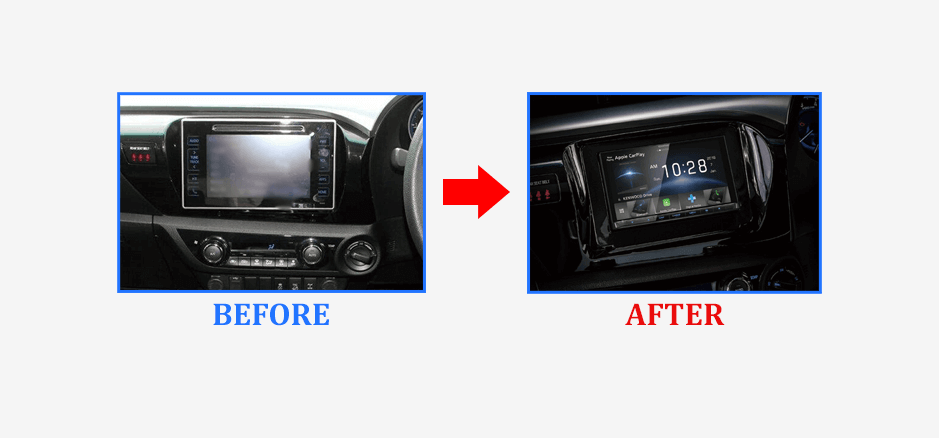 before-after-kenwood-ddx9020dabs-car-stereo-upgrade-to-suit-toyota-hilux-n80-2016-2020