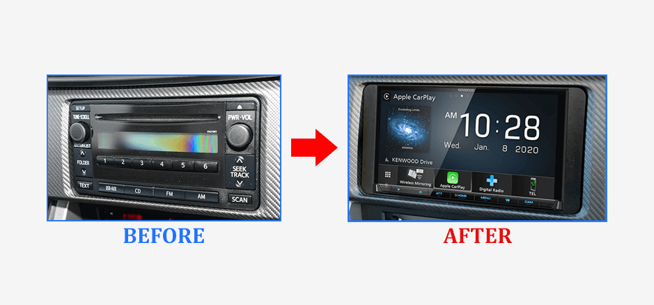 before-after-kenwood-ddx9020dabs-for-subaru-brz-2012-2016-car-stereo-upgrade