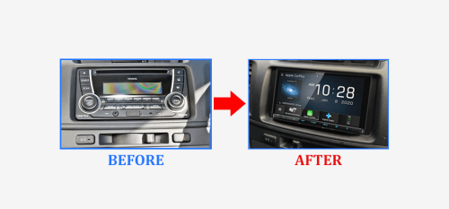 before-after-kenwood-ddx9020dabs-to-suit-toyota-hilux-2005-2010-stereo-upgrade