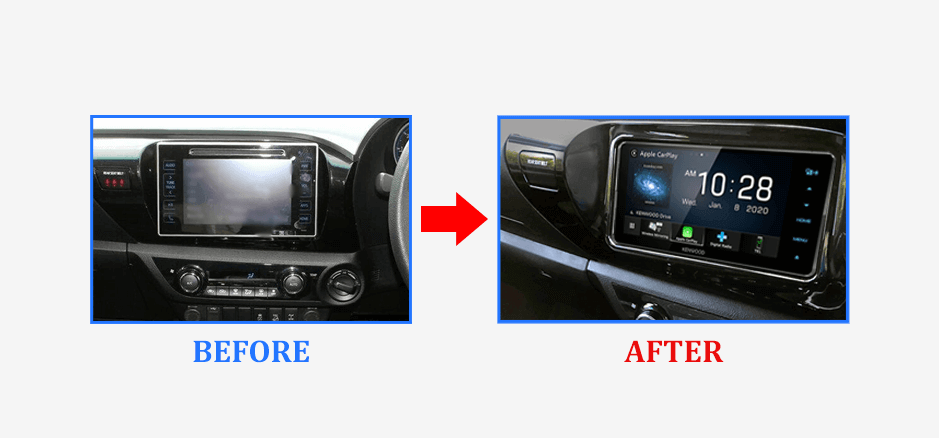 before-after-kenwood-ddx920wdabs-car-stereo-upgrade-to-suit-toyota-hilux-2016-2020