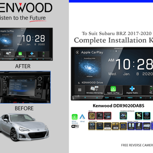 Kenwood DDX9020DABS for Subaru BRZ 2017-2020 Car Stereo Upgrade