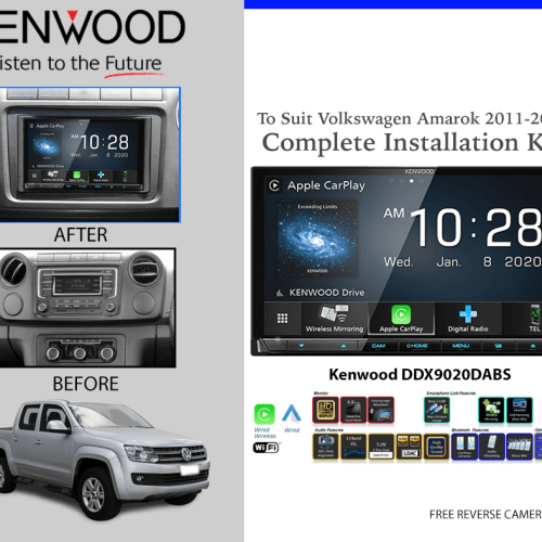 Kenwood DDX9020DABS for Volkswagen Amarok 2011-2015 Stereo Upgrade