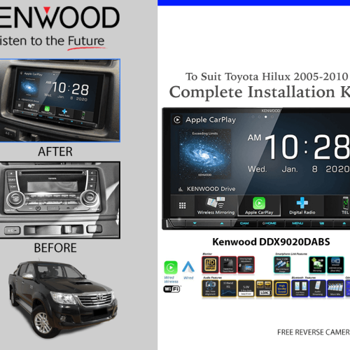 Kenwood DDX9020DABS To Suit Toyota Hilux 2005-2010 Stereo Upgrade