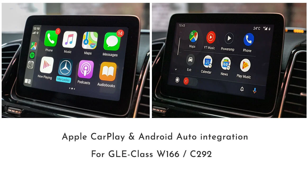 Mercedes Benz GLE-Class – Apple CarPlay & Android Auto Integration