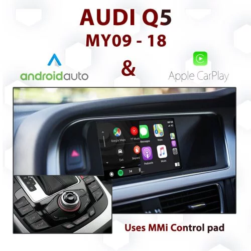 Audi Q5 3G MMI HIGH / PLUS [DIAL] - Apple CarPlay & Android Auto