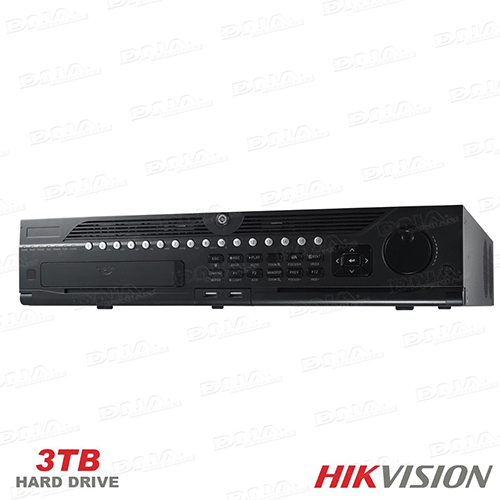 Hikvision 32ch NVR, 320Mbps (200Mbps w RAID enabled) +3TB HDD