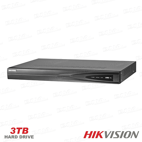 HIKVISION 4ch PoE NVR + 3TB HDD