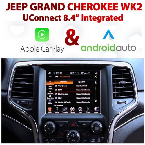Jeep Grand Cherokee WK2 UConnect 8.4" Integrated Android Auto & Apple CarPlay Package Kit