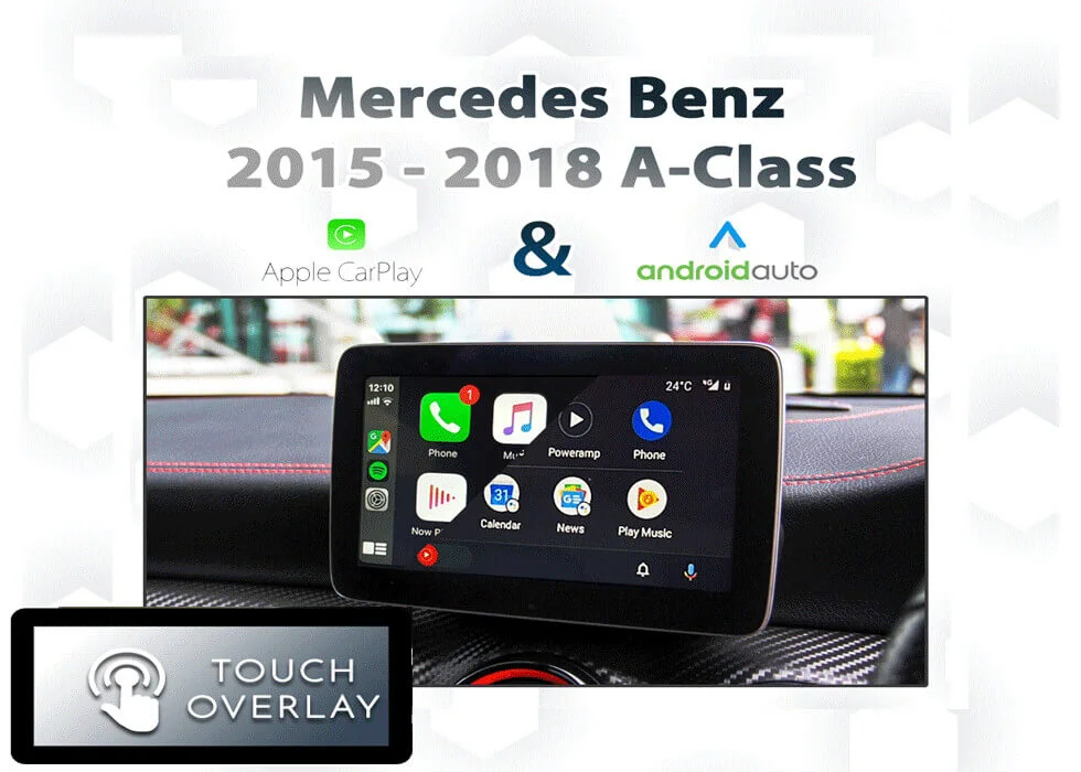 Mercedes Benz A-Class Touch and Dial control Apple CarPlay & Android Auto Integration