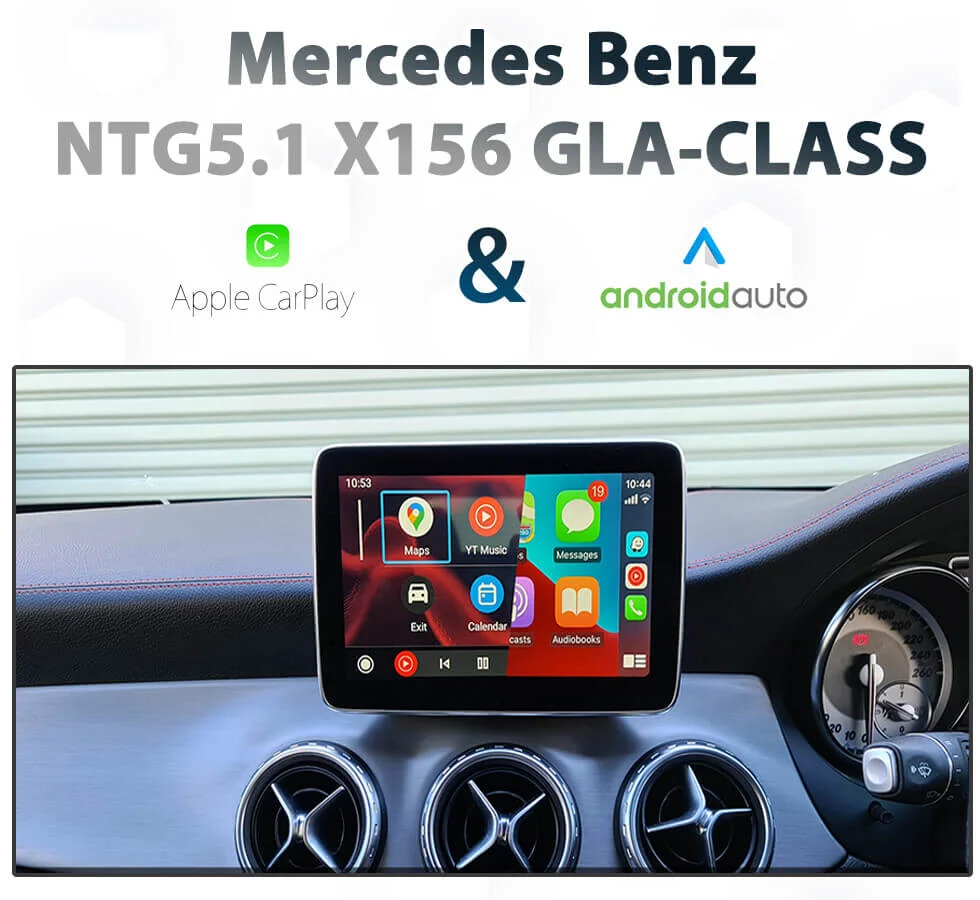 Apple-CarPlay & Android-Auto + Einbau für Mercedes GLA X156 - CarHex