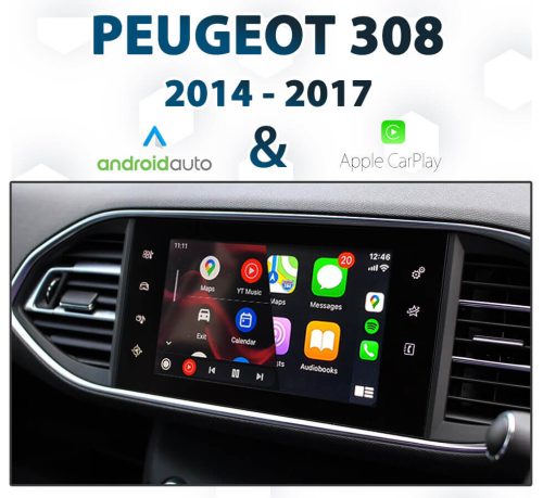 PEUGEOT 308 [2014-2017] - Apple CarPlay & Android Auto Integration for SMEG audio