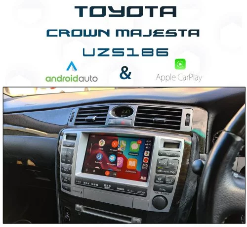 [2004-07] Toyota Crown Majesta UZS186 S1 - Apple CarPlay & Android Auto Integration *Plug and Play