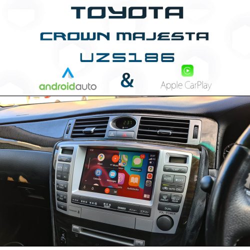 [2004-07] Toyota Crown Majesta UZS186 S1 - Apple CarPlay & Android Auto Integration *Plug and Play