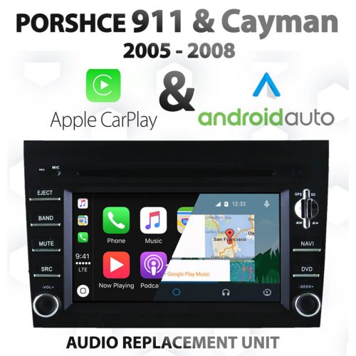 [2005-2008] Porsche 911 / Cayman - Touch 6.8" Android Auto & Apple CarPlay Infotainment unit