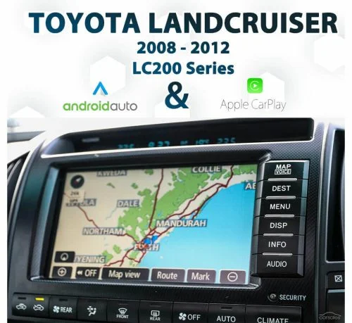 [2008-2012] Toyota Landcruiser 200 - Apple CarPlay & Android Auto Integration - Plug and Play
