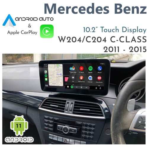 [2011-15] Mercedes Benz W204 C-Class - 10.2" Touch Display with CarPlay & Android Auto