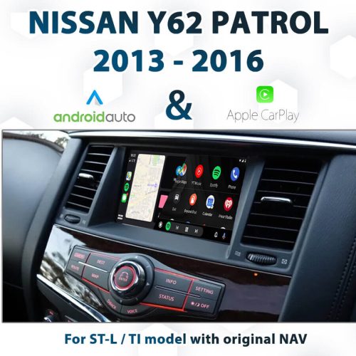 [2013-2016] Nissan Patrol Y62 TI-L - Apple CarPlay & Android Auto Integration