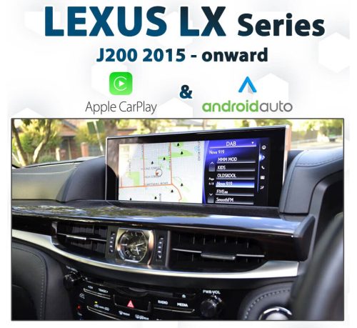 [2015+]LEXUS LX J200 Face lift - Apple CarPlay & Android Auto Integration