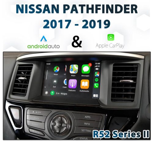 [2017-19] Nissan Pathfinder R52 Series II - Apple CarPlay & Android Auto Integration upgrade pack