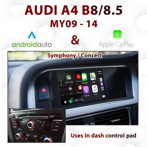 Audi A4 B8 Symphony & Concert [DIAL] - Apple CarPlay & Android Auto Integration