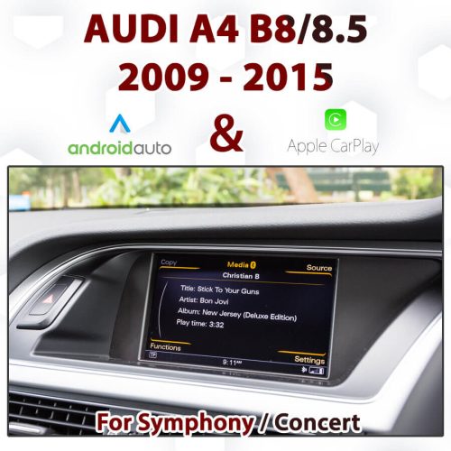Audi A4 B8/8.5 Symphony/Concert Audio - Touch Android Auto & Apple CarPlay Integration