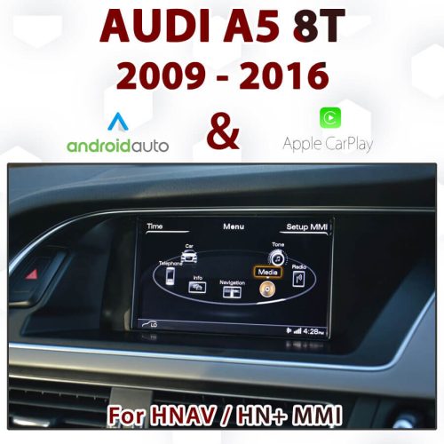 Audi A5 8T 3G MMI TOUCH Overlay- Apple CarPlay & Android Auto Integration