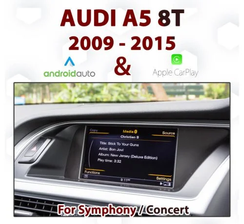 Audi A5 8T Symphony / Concert Audio [TOUCH] - Android Auto & Apple CarPlay Integration