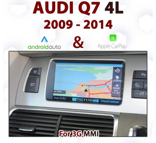 Audi Q7 4L 3G MMI TOUCH Overlay - Android Auto & Apple CarPlay Integration