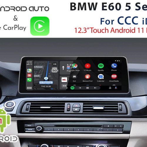 BMW E60 5 Series CCC iDrive - 12.3" Apple CarPlay & Android Auto Replacement Display