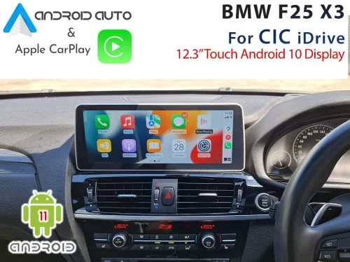 BMW F25 X3 CIC iDrive - 12.3" Touch Android 11 Display + Apple CarPlay & Android Auto