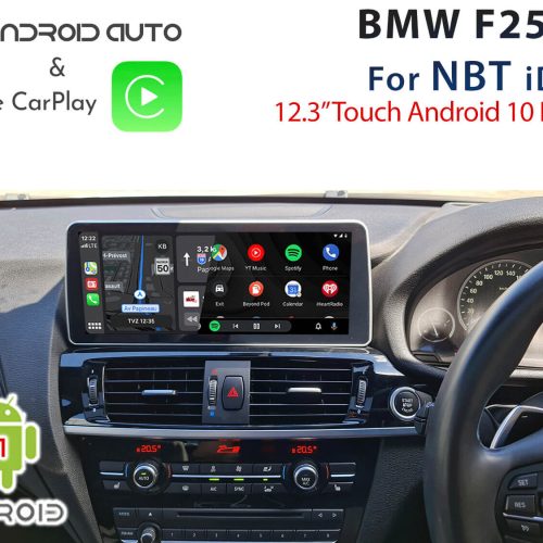 BMW F25 X3 NBT iDrive - 12.3" Touch Android 11 Display + Apple CarPlay & Android Auto