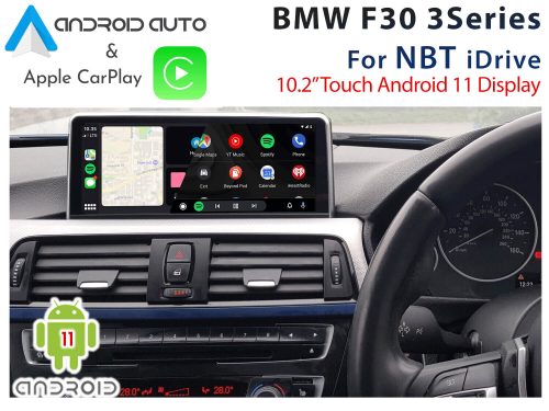 BMW F30 3 Series- 10.2" Touch Android 11 Display + Apple CarPlay & Android Auto