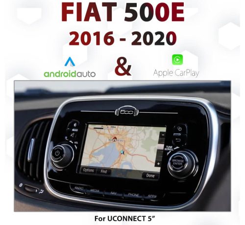 Fiat 500 - UConnect 5" Apple CarPlay & Android Auto Integration