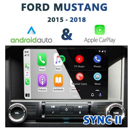 Ford Mustang Sync 2 2015-2018 - Apple CarPlay & Android Auto Integration