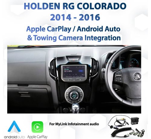 Holden RG Colorado - Apple CarPlay & Android Auto with Towing camera integration package