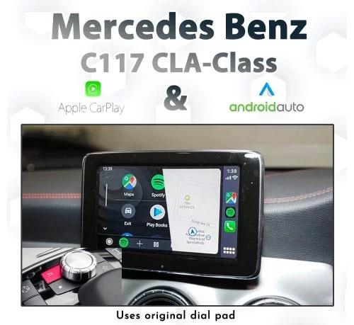 Mercedes Benz C117 CLA-Class NTG4.5 COMAND - Dial control Apple CarPlay & Android Auto Integration