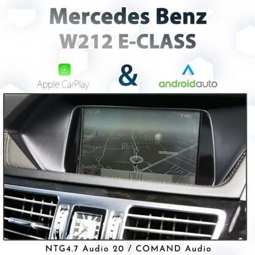 Mercedes Benz E-Class W212 / C207 2011- 2015 : Audio Integrated Touch & Dial Android Auto & Apple CarPlay