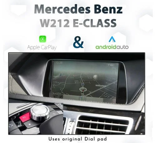 Mercedes Benz E-Class W212 / C207 2011- 2015 : Dial Android Auto & Apple CarPlay