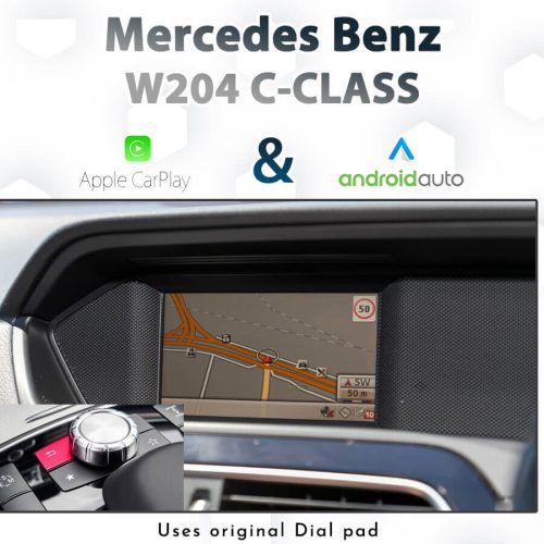Mercedes Benz W204 C-Class 2011 - 2015 : Dial control Apple CarPlay & Android Auto