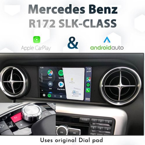 Mercedes Benz R172 SLK-Class 2011 - 2015 : Dial control Android Auto & Apple CarPlay