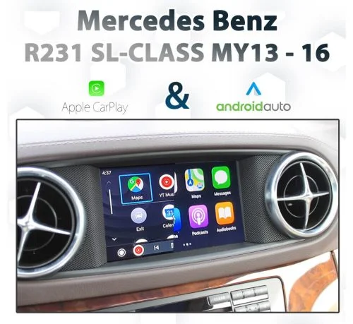 Mercedes Benz SL-Class - Dial control Apple CarPlay & Android Auto - NTG4.5