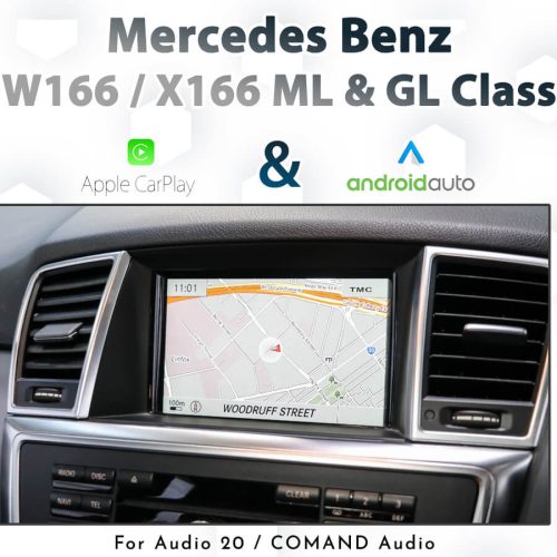 Mercedes Benz W166 / X166 ML & GL Class 2012 - 2015: Touch and Dial control CarPlay & Android Auto Integration